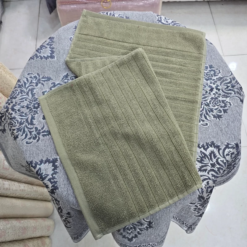 حوله دستی سایز بزرگ حریر جنس دورونخ طرح موج