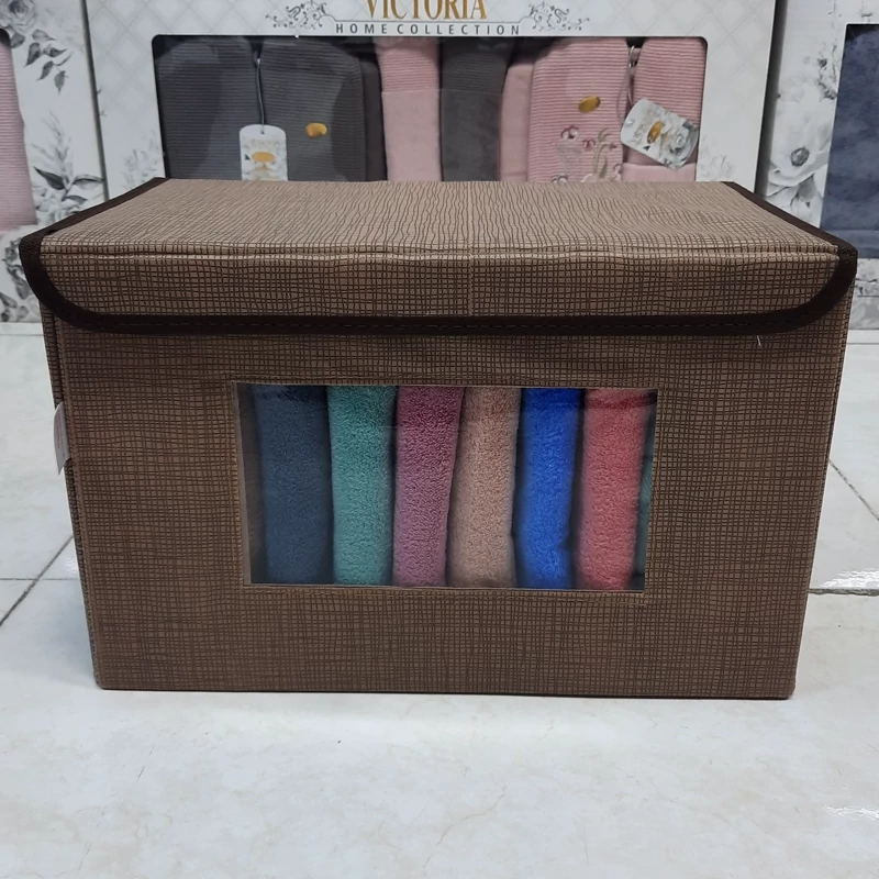 باکس لباس پارچه ای طرح جلو طلقی سایز متوسط
