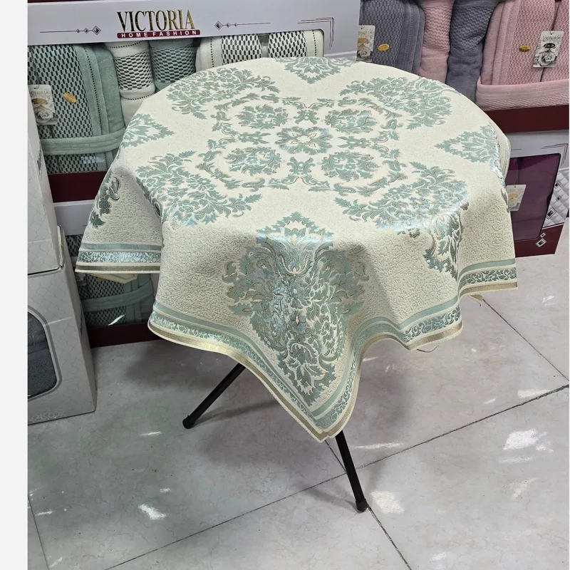 رومیزی مخمل کوبلن زری دوزی سایز 90