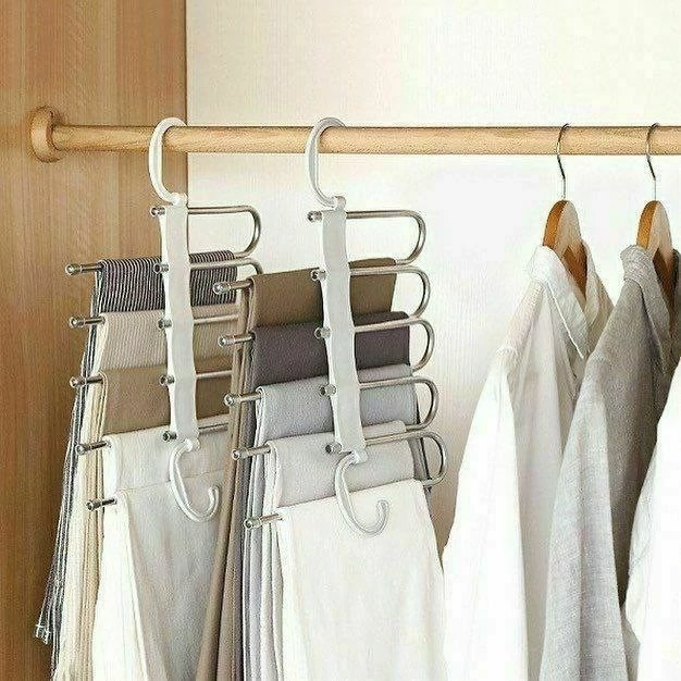 رخت آویز عصایی شلوار استیل