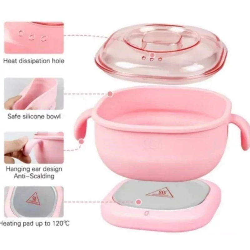 دستگاه وکس سیلیکونی تاشو، مومگرم کن اصل وارداتی تاشو مربع مدل wax warmer