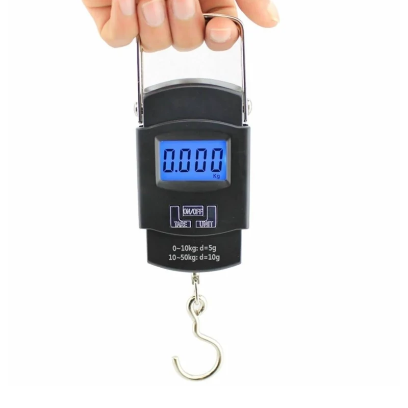 ترازوی آویز دیجیتال 50 کیلویی قابل حمل ترازو مسافرتی ترازو کوچک ترازو پرتابل ترازو 50 کیلو