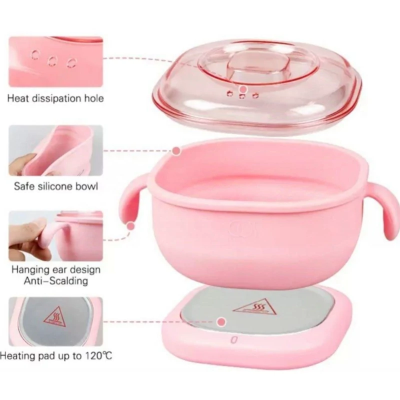 دستگاه وکس سیلیکونی تاشو، مومگرم کن اصل وارداتی تاشو مربع مدل wax warmer