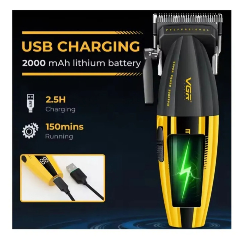 ماشین اصلاح موی سر و صورت شارژی وی جی ار مدل V-285