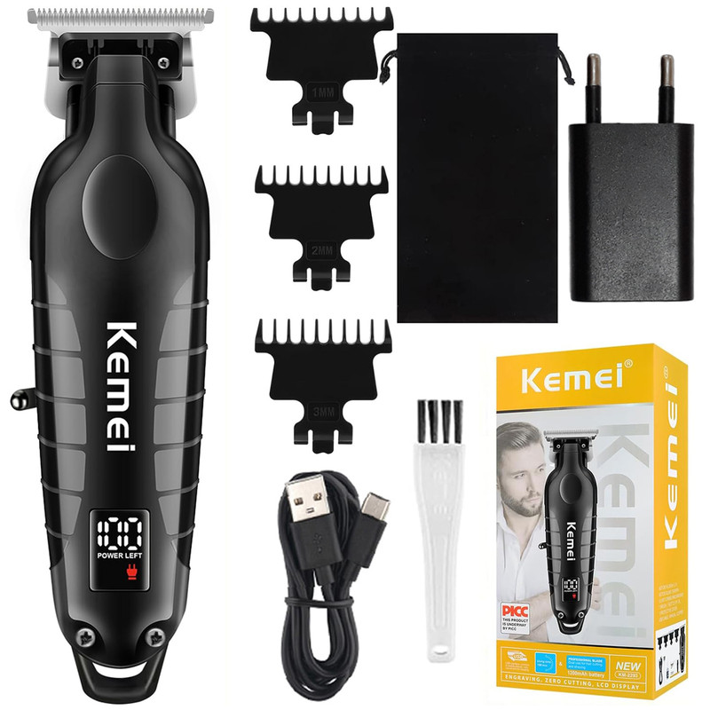 ماشین اصلاح موی سر و صورت کیمی مدل KM-2293 با تیغه کربن استیل خودتیز شونده، تضمین اصلی اورجینال شرکتی narvan1221