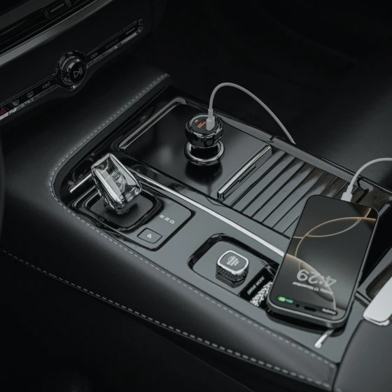 شارژر فندکی دو پورت Dual Port Car Charger 50W (PD 30W + QC 20W) گرین لاین