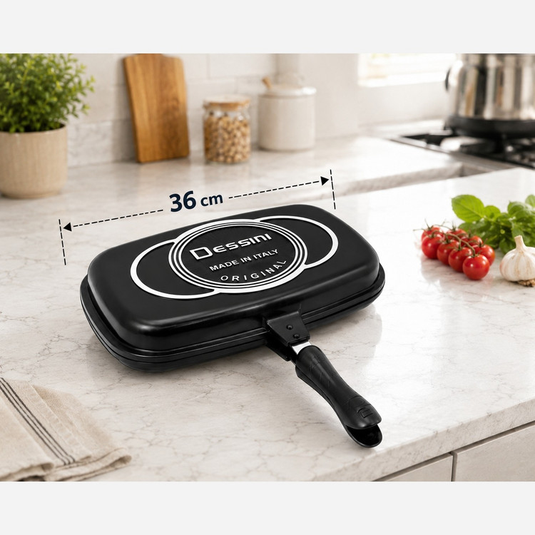 ماهیتابه رژیمی سایز 36 چدن گرانیت برند دسینی
