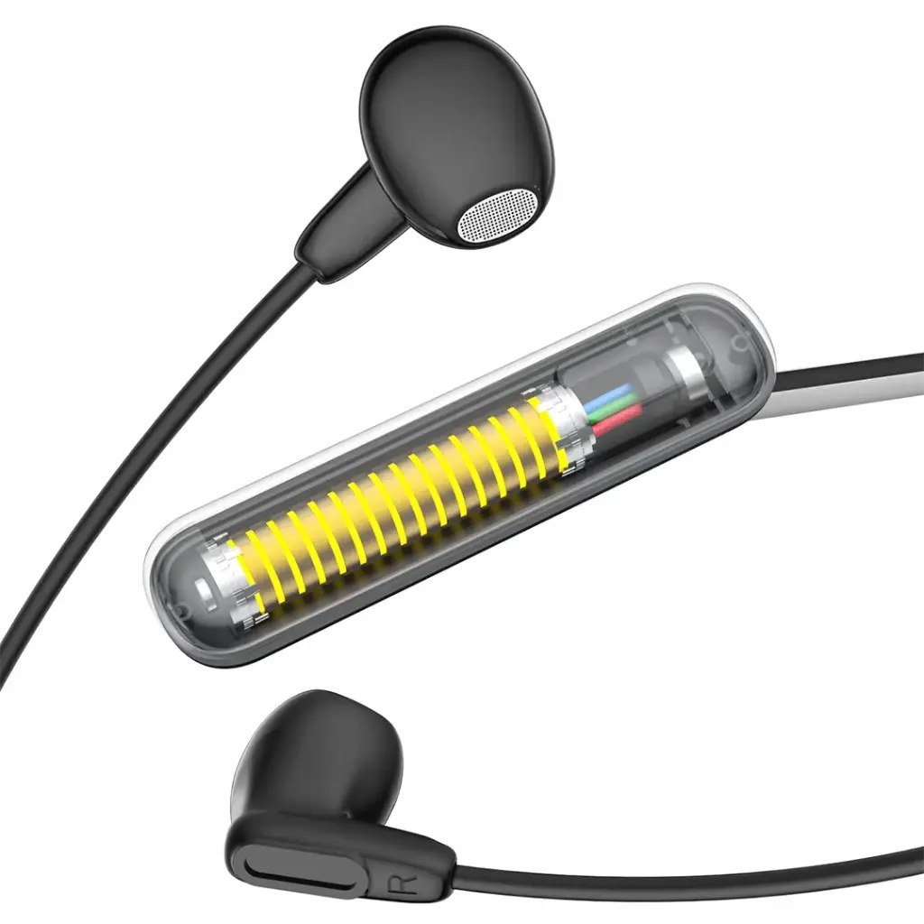 هدفون بیسیم دورگردنی مشکی Powerology VOIX ENC Neckband