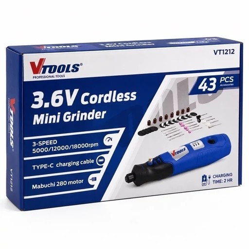 فرز مینیاتوری شارژی VTOOLS VT1212 با 1 سال گارانتی