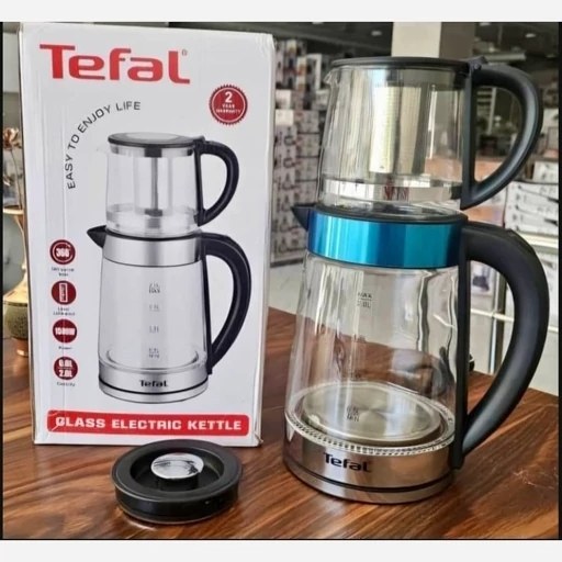 چایی ساز روهمی تفال پیرکس