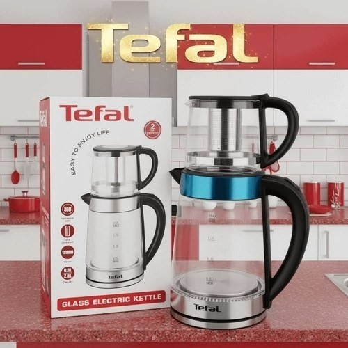 چایی ساز روهمی تفال پیرکس