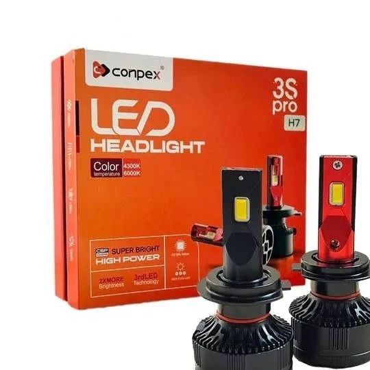 هدلایت کانپکس 3S PRO پایه H7 نور زرد با گارانتی