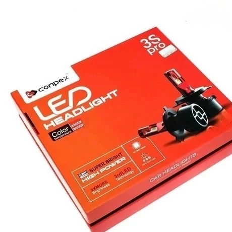 هدلایت کانپکس 3S PRO پایه H7 نور زرد با گارانتی
