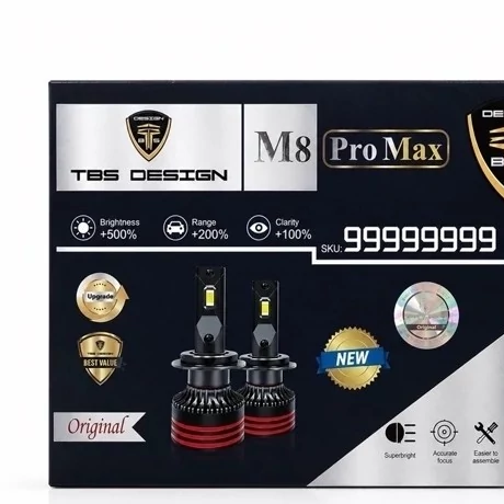 هدلایت توبیز m8promax h4 با گارانتی ( تک عددی )