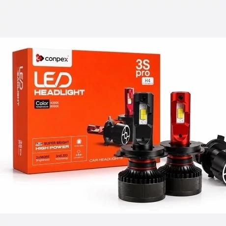 هدلایت کانپکس دو رنگ 3S PRO پایه H4 با یک سال گارانتی