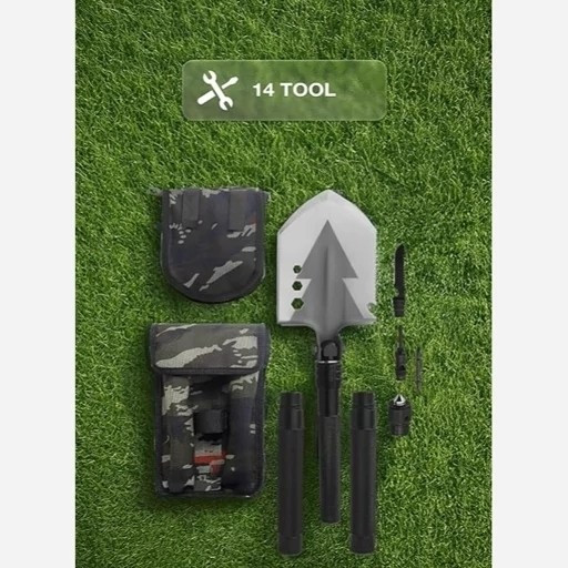 بیل چند منظوره گرین Green Lion Multi Shovel مخصوص کمپینگ و جنگل