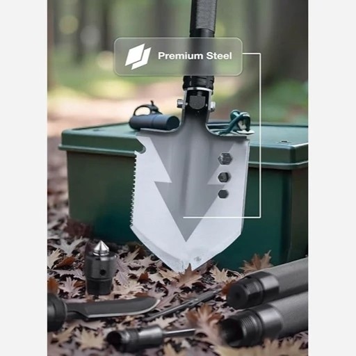 بیل چند منظوره گرین Green Lion Multi Shovel مخصوص کمپینگ و جنگل