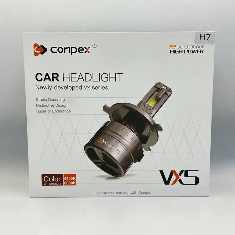 هدلایت دو رنگ ( زرد و سفید )conpex vx5 h4