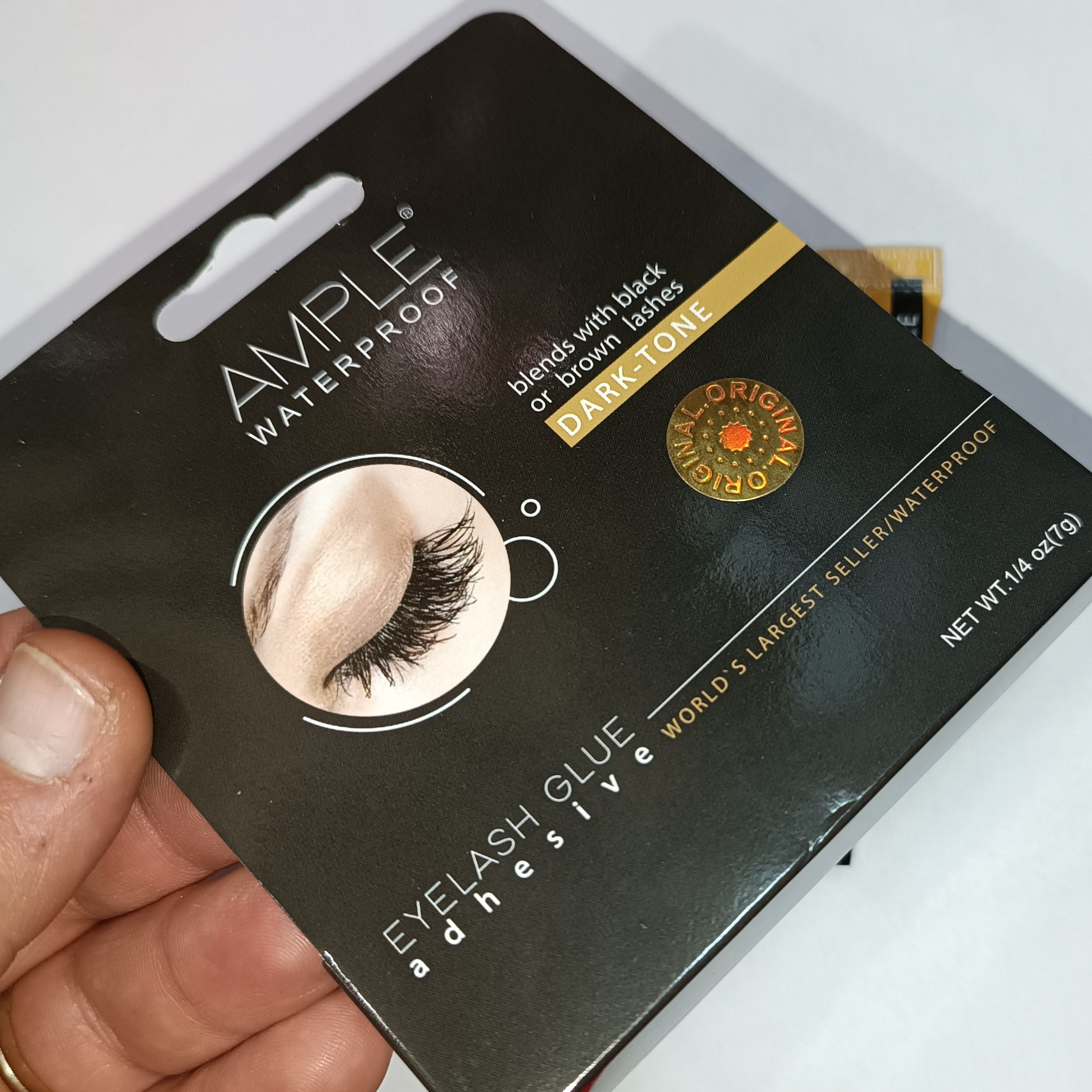 چسب مژه آمپل Ample مشکی 7 گرم چسب مژه مصنوعی امپل ample چسب کاشت موقت مژه آمپله انواع مژه فیشر ردمی دوبل چسبمژه موجوده