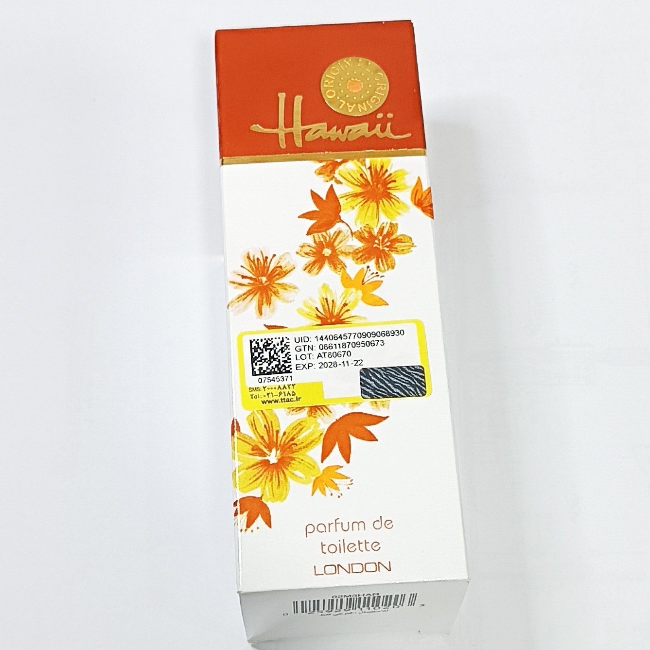 ادکلن هاواییhawaii اورجینال انگلیس لیبل دار عطر هوایی