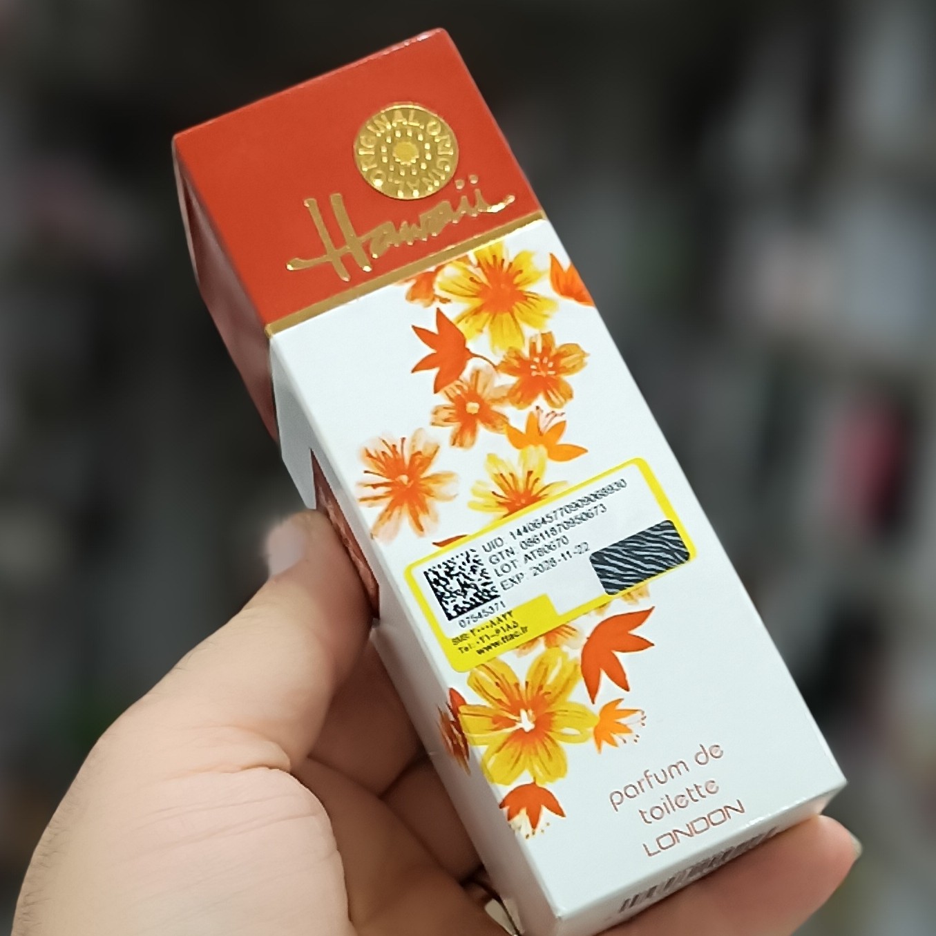 ادکلن هاواییhawaii اورجینال انگلیس لیبل دار عطر هوایی