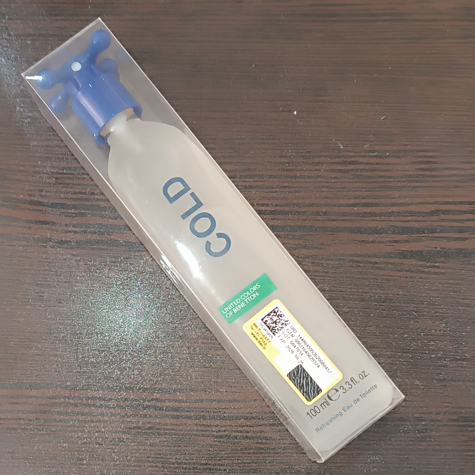 ادکلن کولد در فلکه ای اورجینال آبی cold benetton عطر کولد