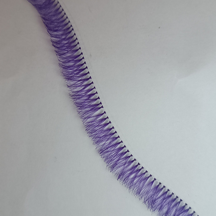 مژه رنگی بنفش سایز 14 مژه رنگی مژه ریسه ای رنگی مژه مصنوعی بنفش مژه فانتزی مژه تابستانی ریلی بنفش موژه رنگی