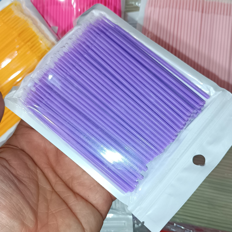 میکروبراش اورجینال 100 عددی میکرو براش کاشت مژه