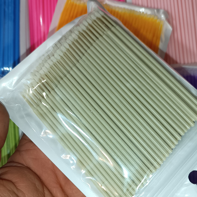 میکروبراش اورجینال 100 عددی میکرو براش کاشت مژه