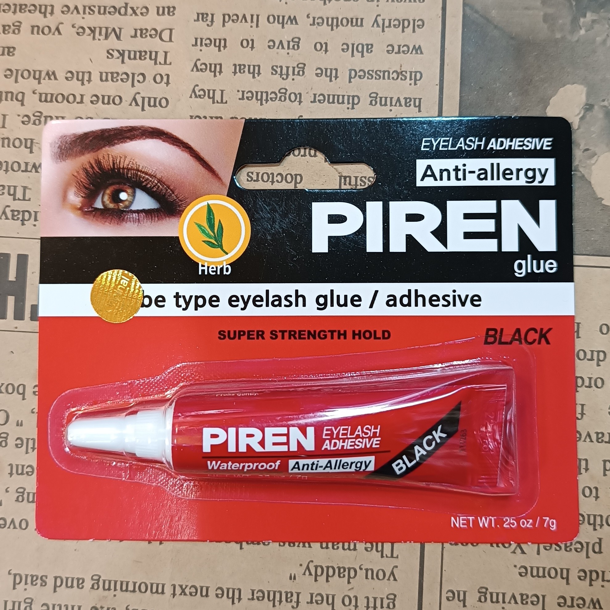 چسب کاشتمژه پیرن قرمز اصل آنتی آلرژی piren چسب کاشت مژه