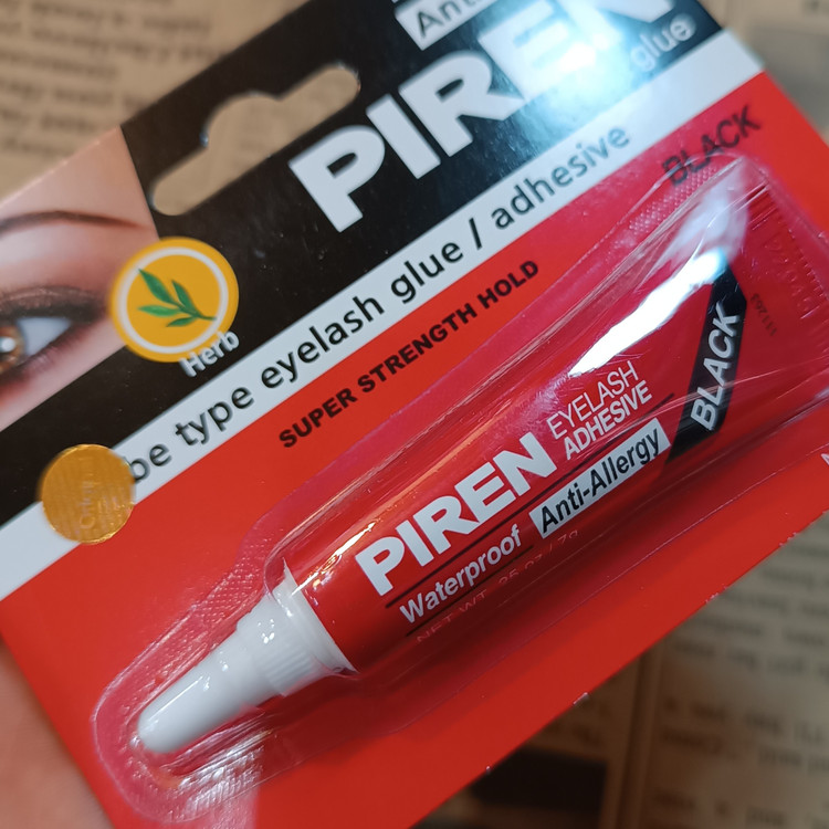 چسب کاشتمژه پیرن قرمز اصل آنتی آلرژی piren چسب کاشت مژه