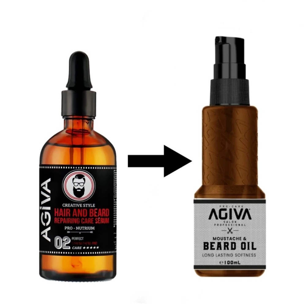 سرم رشد ریش سیبیل اورجینال Agiva روغن ریش