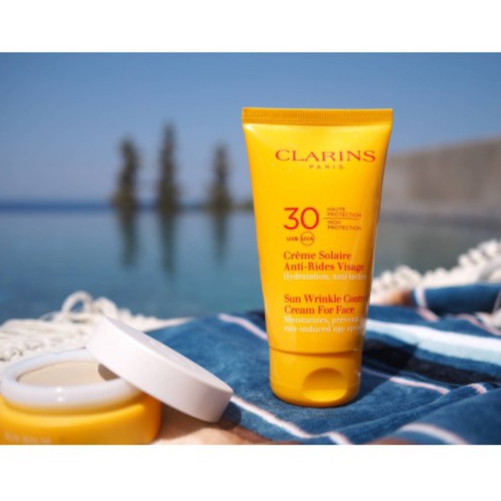 کرم ضدآفتاب کلارینس اصل clarins محافظ پوست صورت