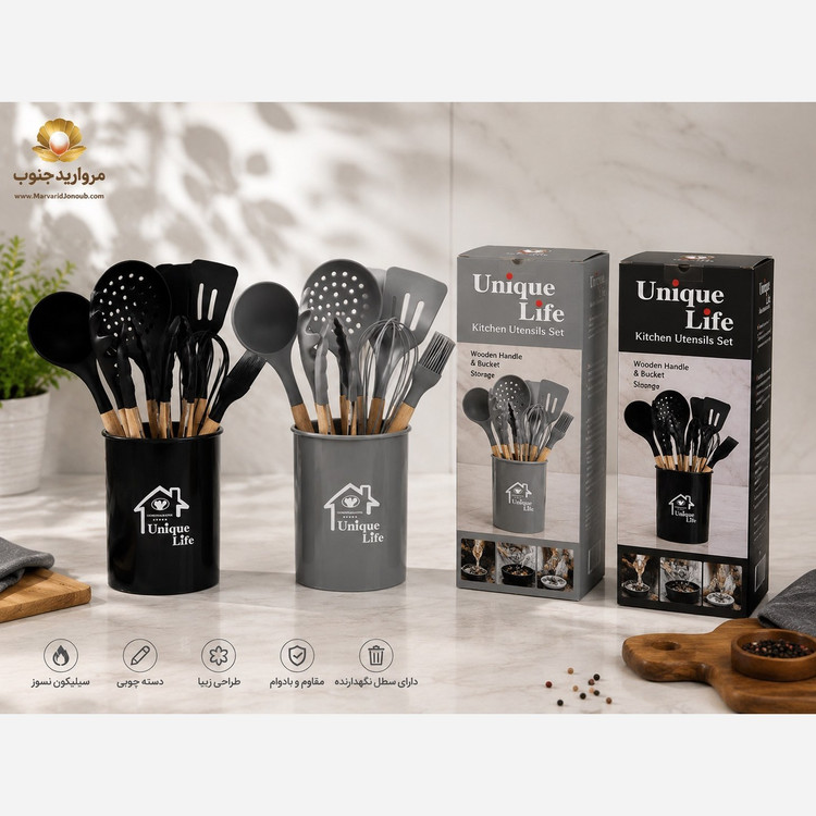 سرویس کفگیر و ملاقه 12 پارچه یونیک لایف کد UNIC12