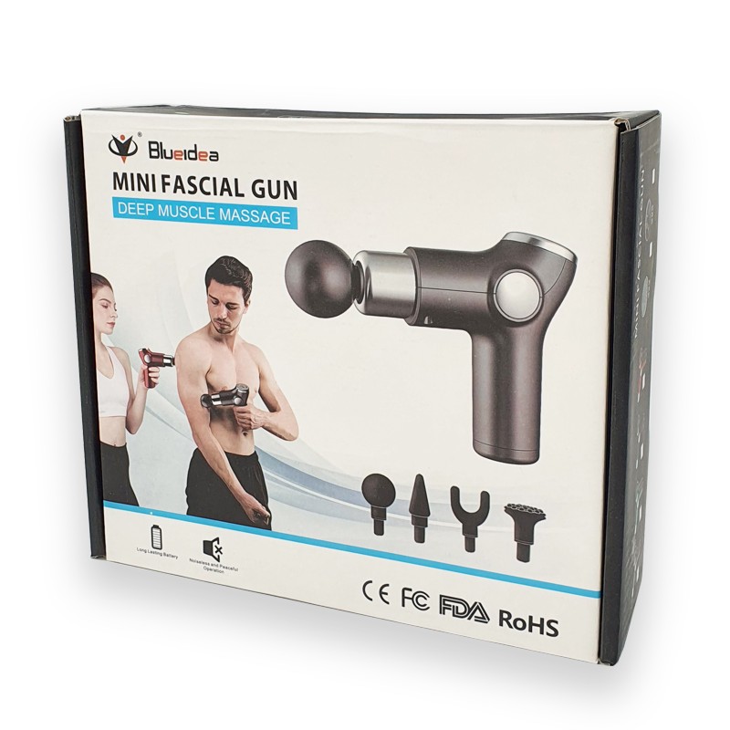 ماساژور تفنگی بلوآیدیا مدل323 Blueidea 323 Mini Fascial Gun Massager