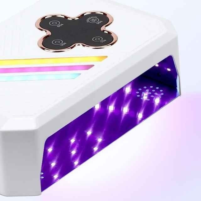 دستگاه یووی ال ای دی مدل سان S18 دودست لاک خشک کن ناخن 268 وات دو دست UV LED SUN