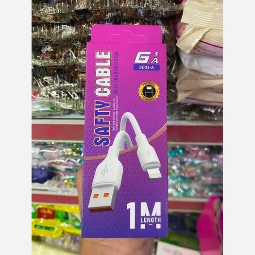 کابل شارژر اپل آیفونی ، فست شارژ 100 سانت شارژ و دیتا (لایتنینگ) مناسب برای کلیه گوشی ها و ایرپادهای اپل