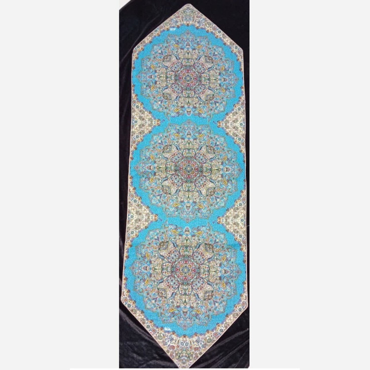 رومیزی رانر بزرگ ناهارخوری ترمه هفت رنگ شناسنامه دار 45*150