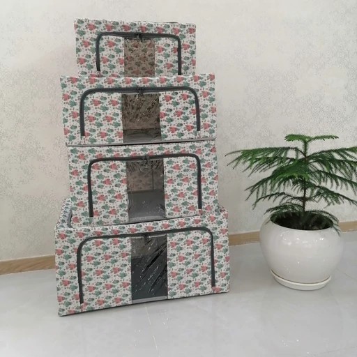 باکس لباس برزنتی اسکلت دار سایز 2 طرح کاکتوس فانتزی تاشو