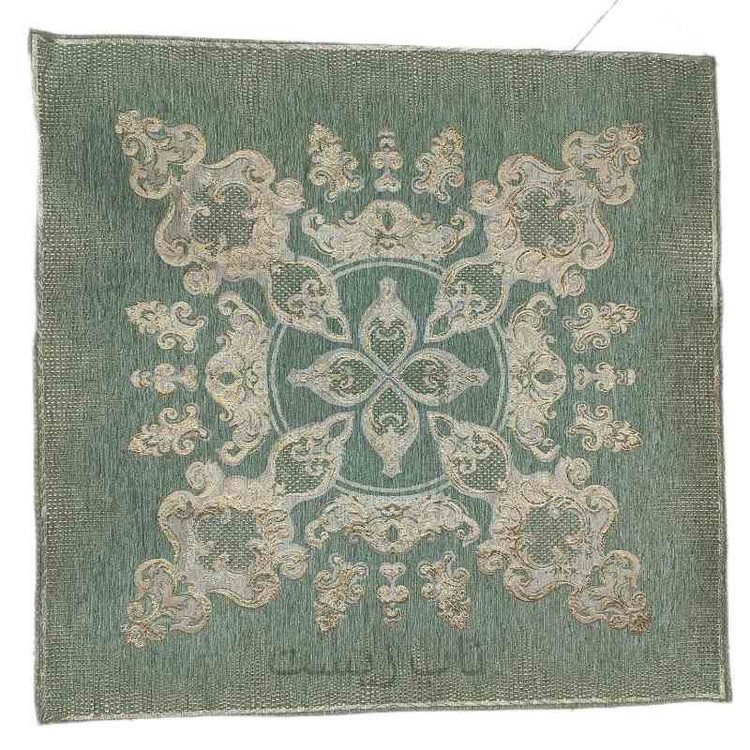 رومیزی قلمکاری مربع 90*90 مخمل صحرا