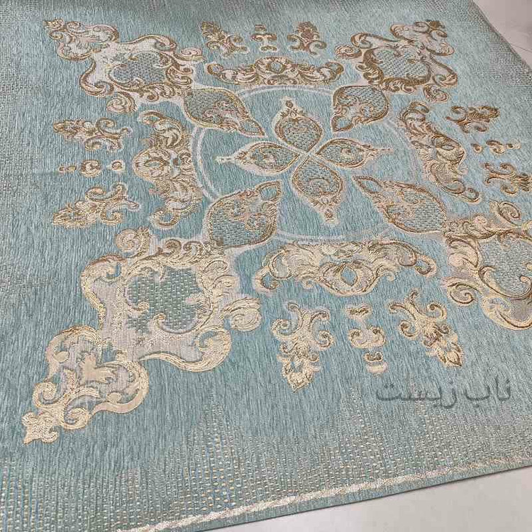 رومیزی قلمکاری مربع 90*90 مخمل صحرا
