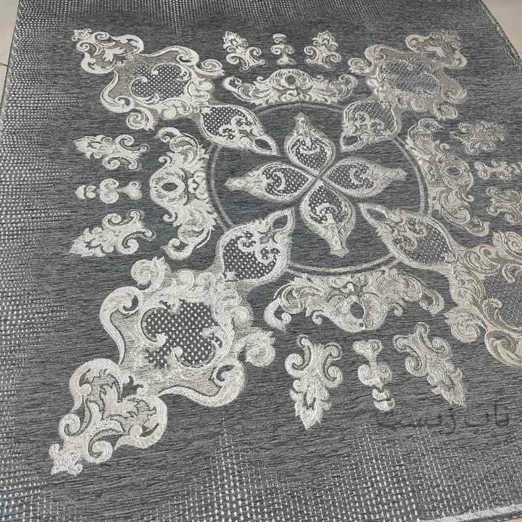 رومیزی قلمکاری مربع 90*90 مخمل صحرا
