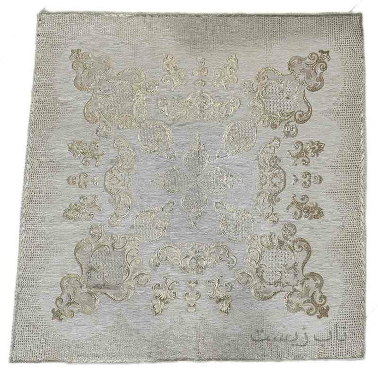 رومیزی قلمکاری مربع 90*90 مخمل صحرا