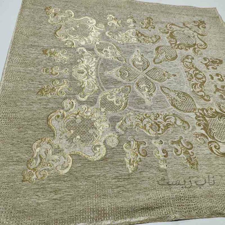 رومیزی قلمکاری مربع 90*90 مخمل صحرا
