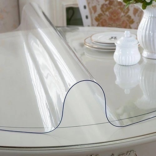 طلق رومیزی 2 میل(120 در 120 سانت) شفاف ژله ای