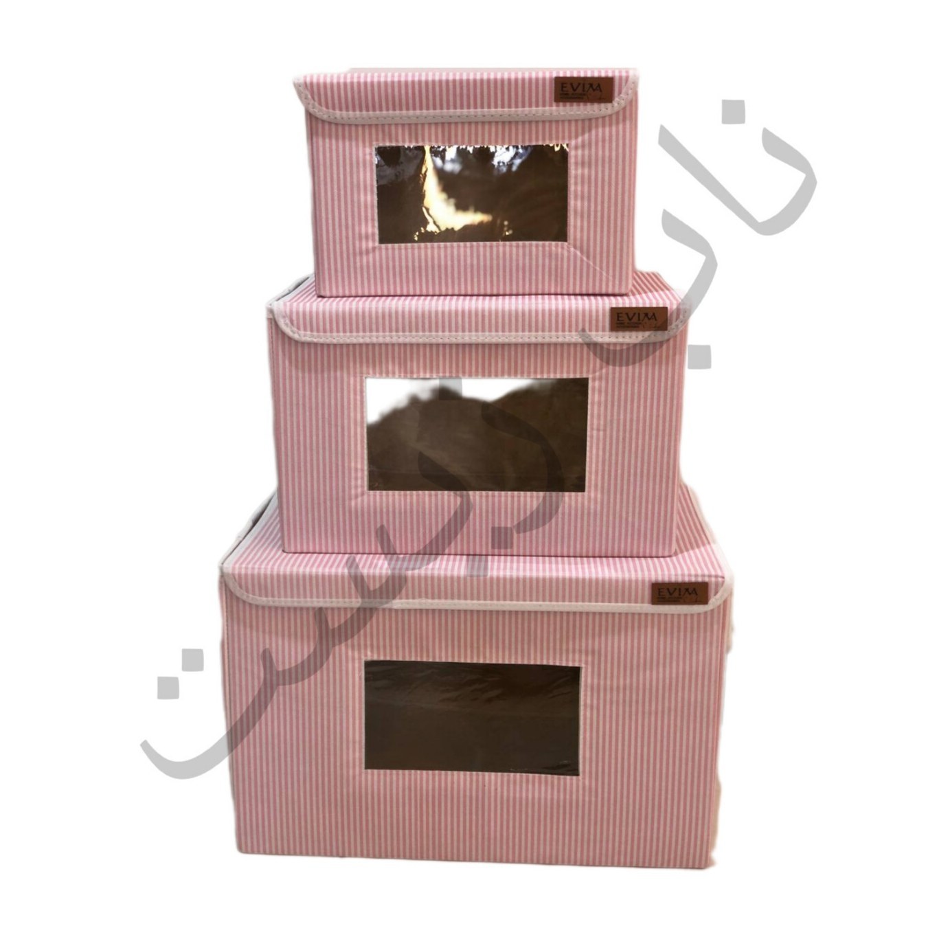 باکس نظم دهنده لباس سایز 2 ایست دار جلوطلقی طرح راه راه برند اویم evim