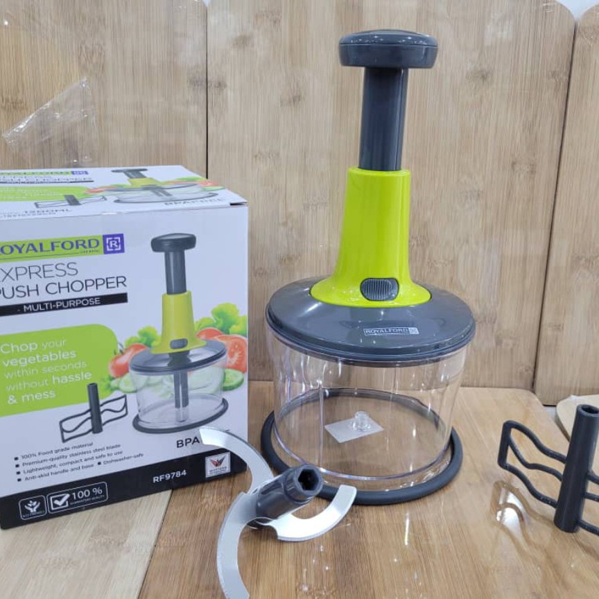 خردکن فشاری مارک رویال فورد RF9784، همراه با تیغه همزن، حجم کاسه 1.2 لیتر، بسیار عااالی و راحت