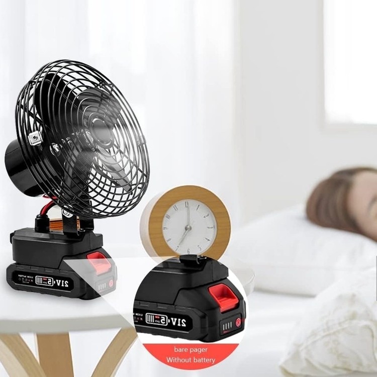 پنکه شارژی 48ولت توری فلزی مدل FAN LITHIUM 3PIN