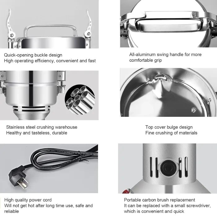 آسیاب صنعتی 250 گرمی یونیک مدل QU7250