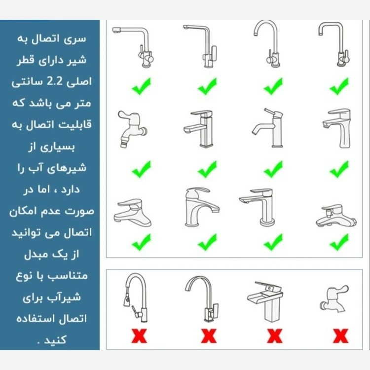 سرشیر استیل مدل بازویی 360 درجه